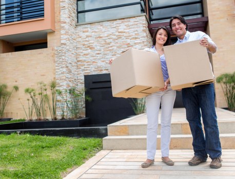 Household items prepared for removals and storage in Castelnau